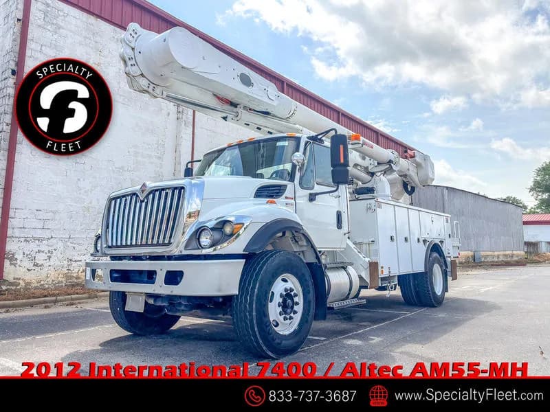 2012 International 7400 / Altec AM55-MH - - Bucket