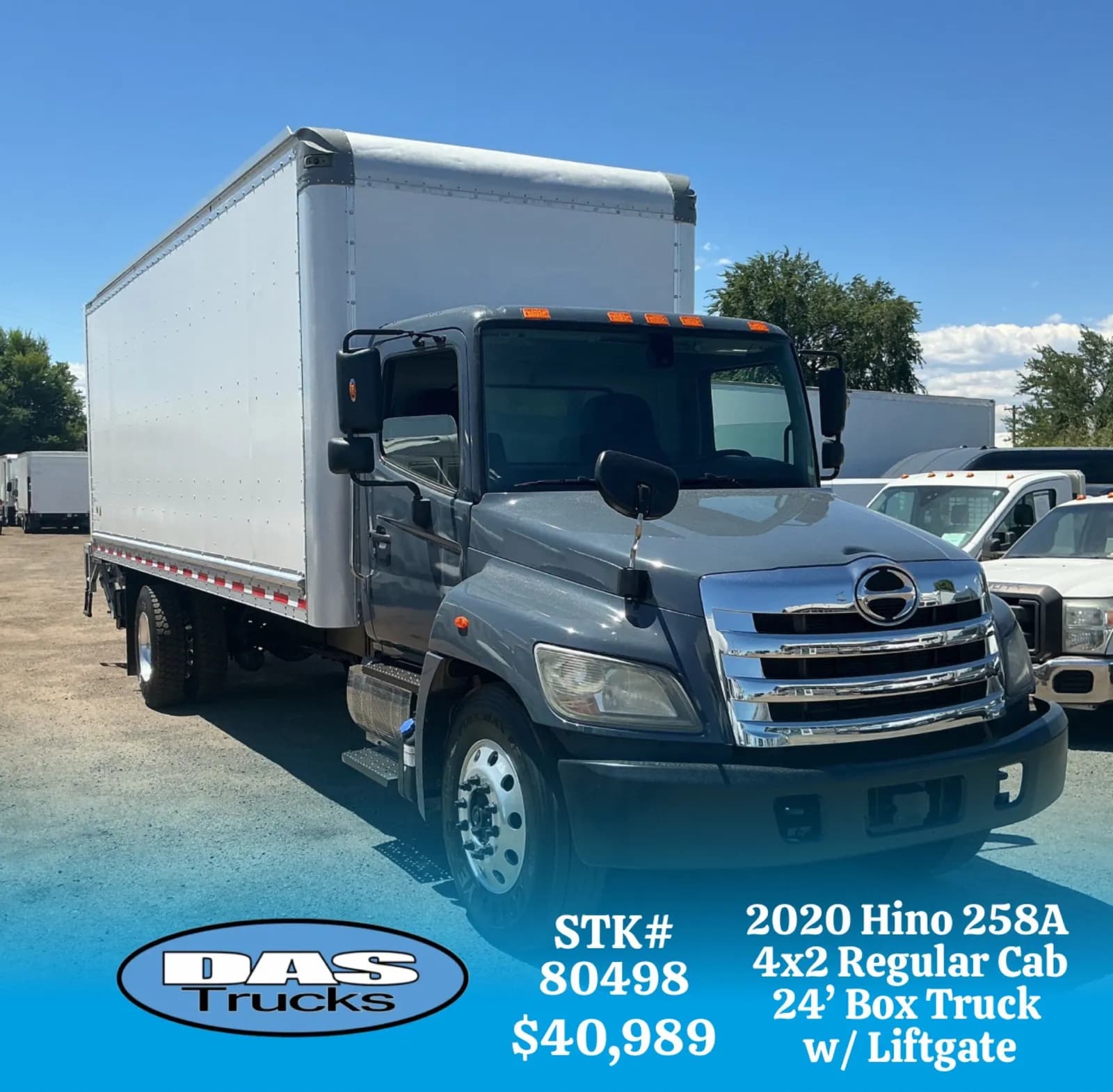 2020 Hino 258A 24' - Box