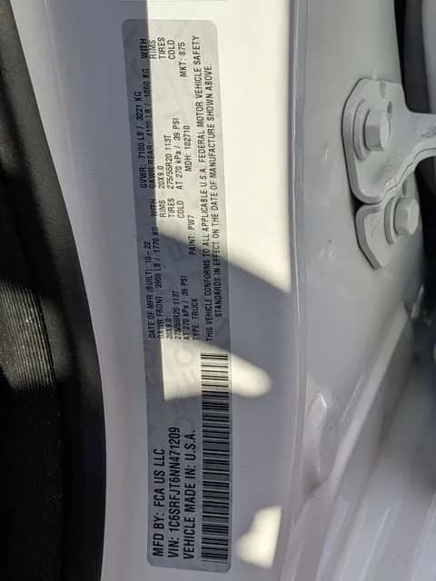 2022 Ram 1500 - Pickup
