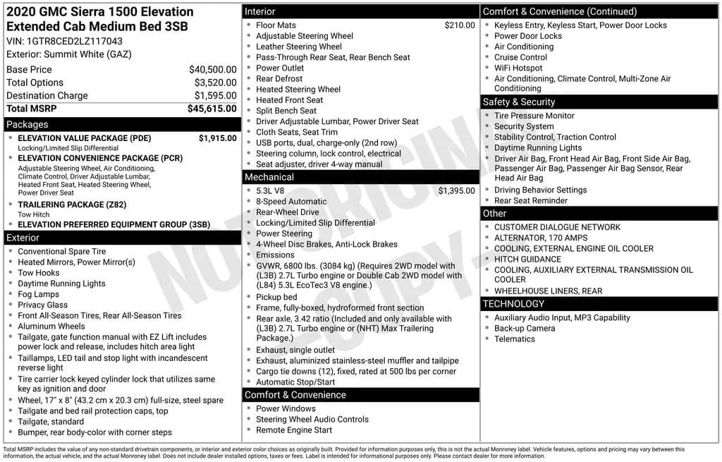 2020 GMC Sierra 1500 - Pickup