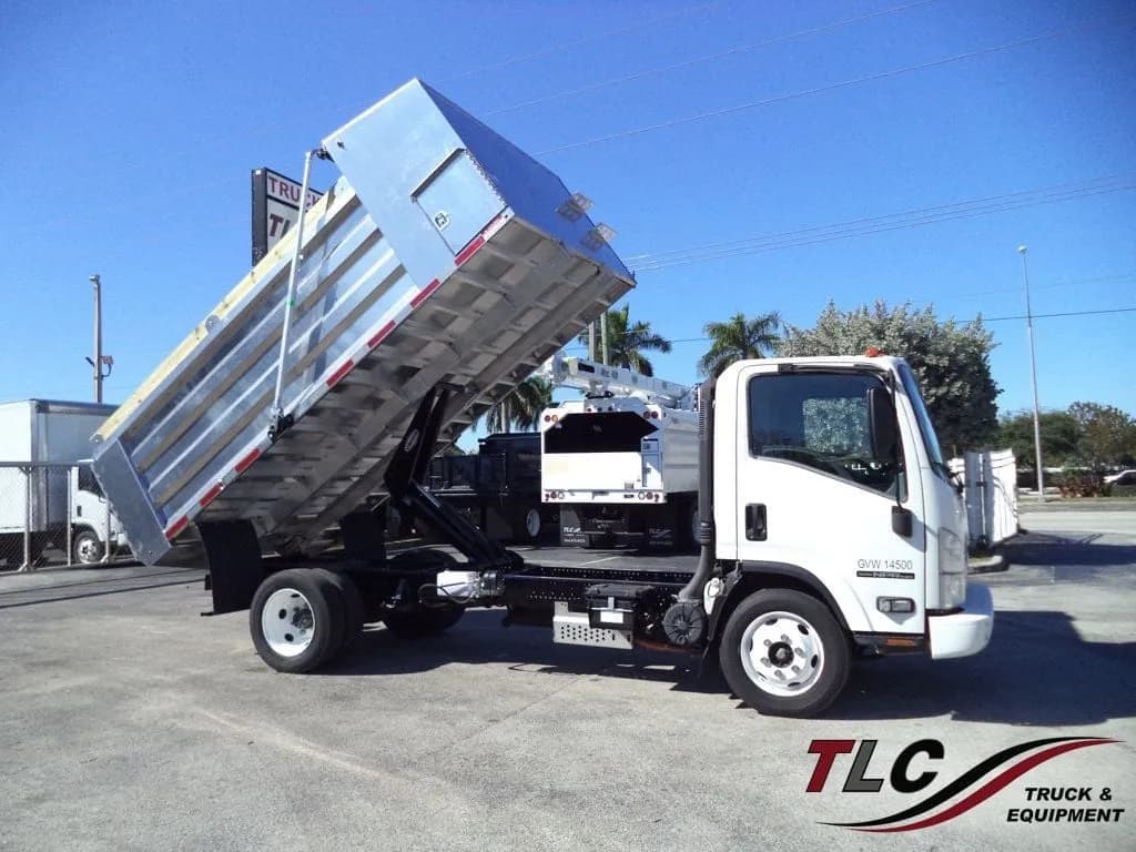 2020 Isuzu NPR HD Gas w/ New 14ft Landscape Body Aluminum - Dump