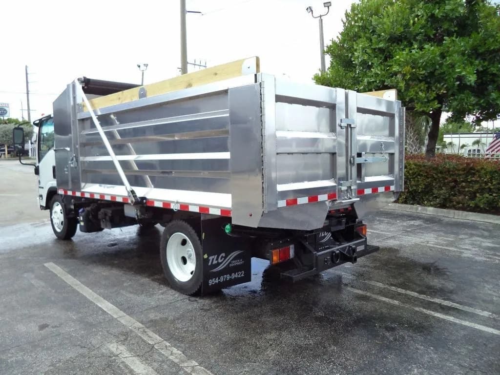 2020 Isuzu NPR XD w/ New 14ft Landscape Body Aluminum - Dump