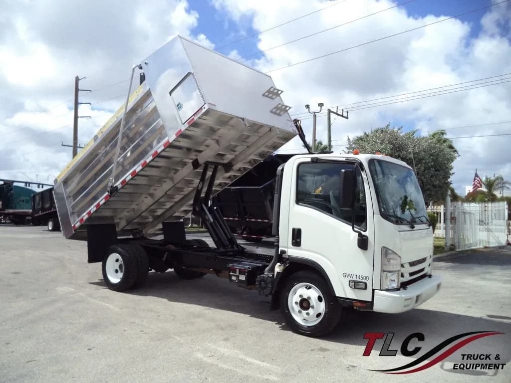 2021 Isuzu NPR HD Gas w/ New 14ft Landscape Body Aluminum - Dump