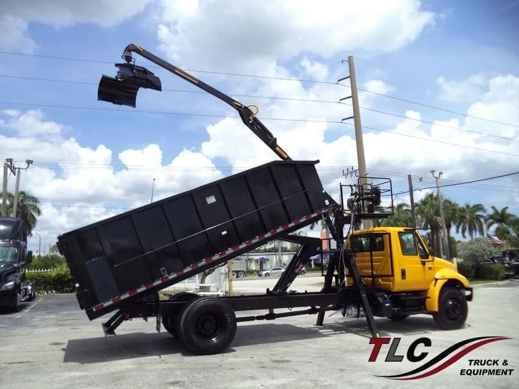 2019 International 4300 With New 21 Yard Grapple Truck 18ft - Service