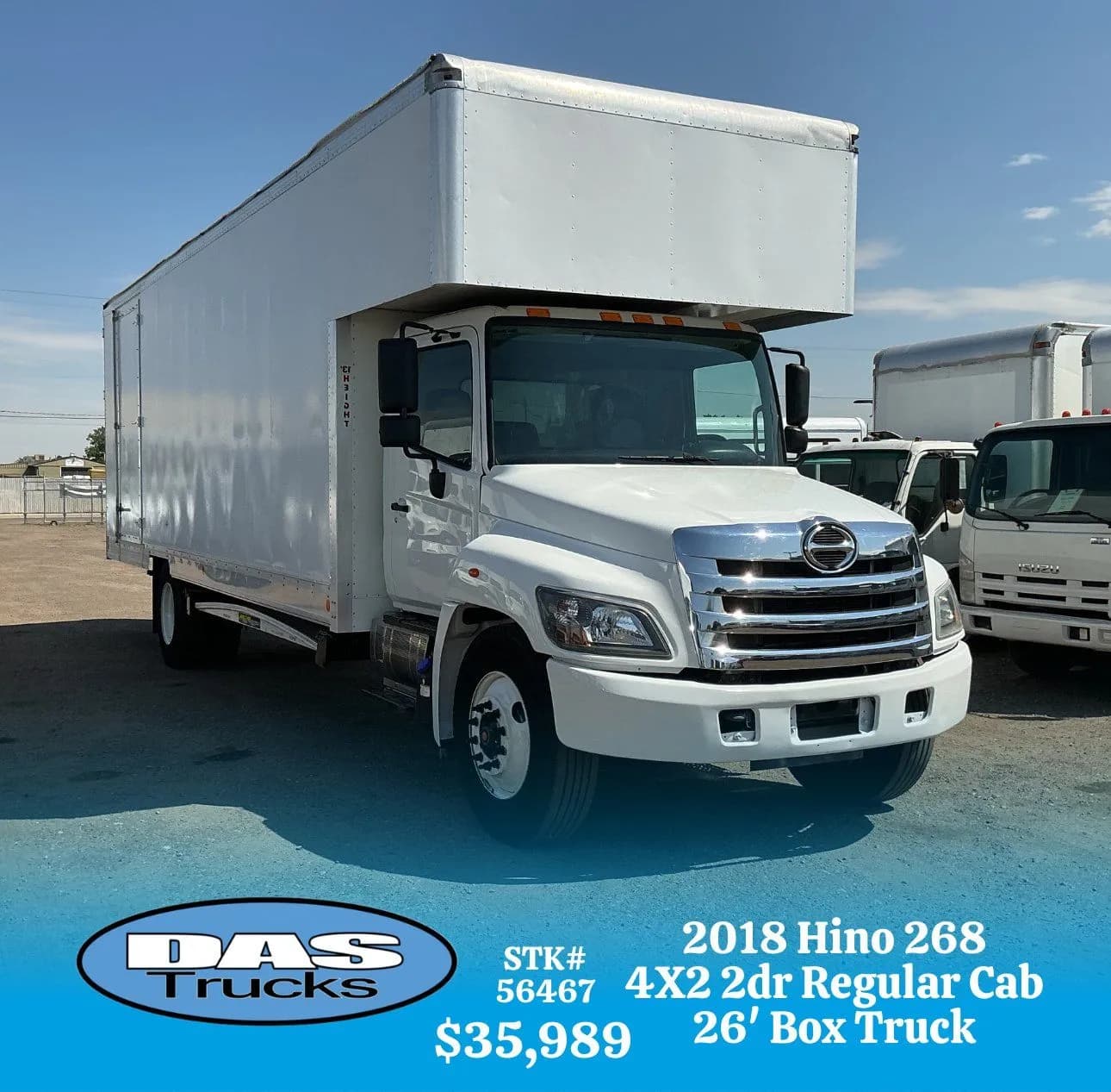 2018 Hino 268 26' - Box