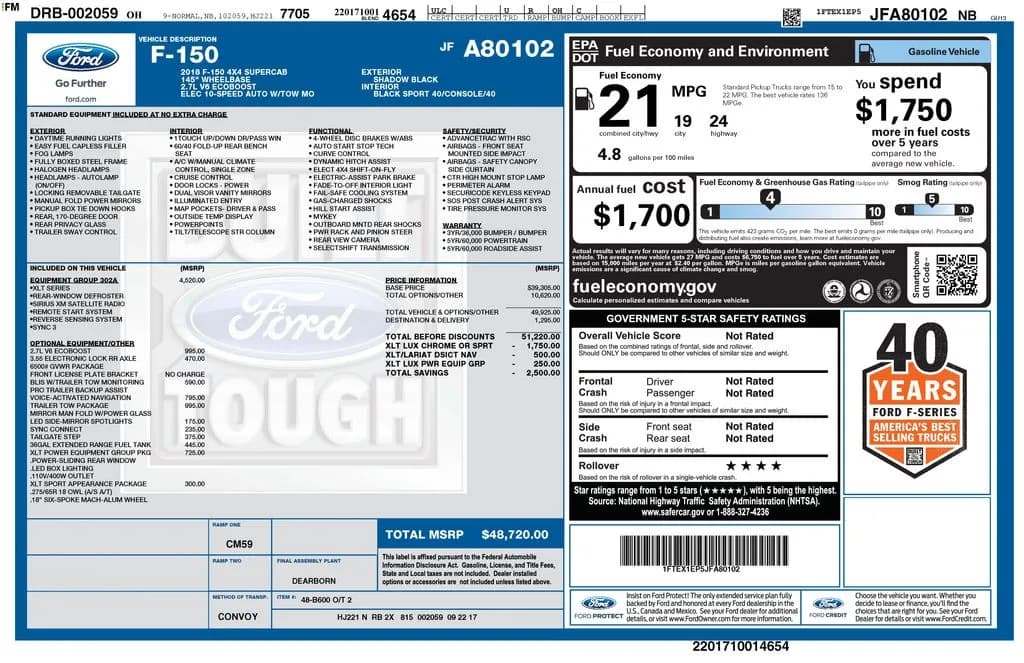 2018 Ford F-150 - Pickup