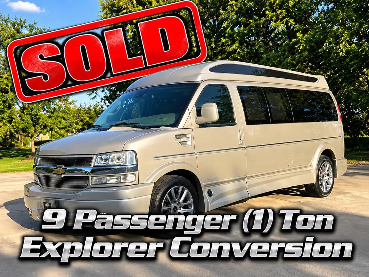 2021 Chevrolet Express 3500 9 Passenger Explorer Conversion Van - Pickup