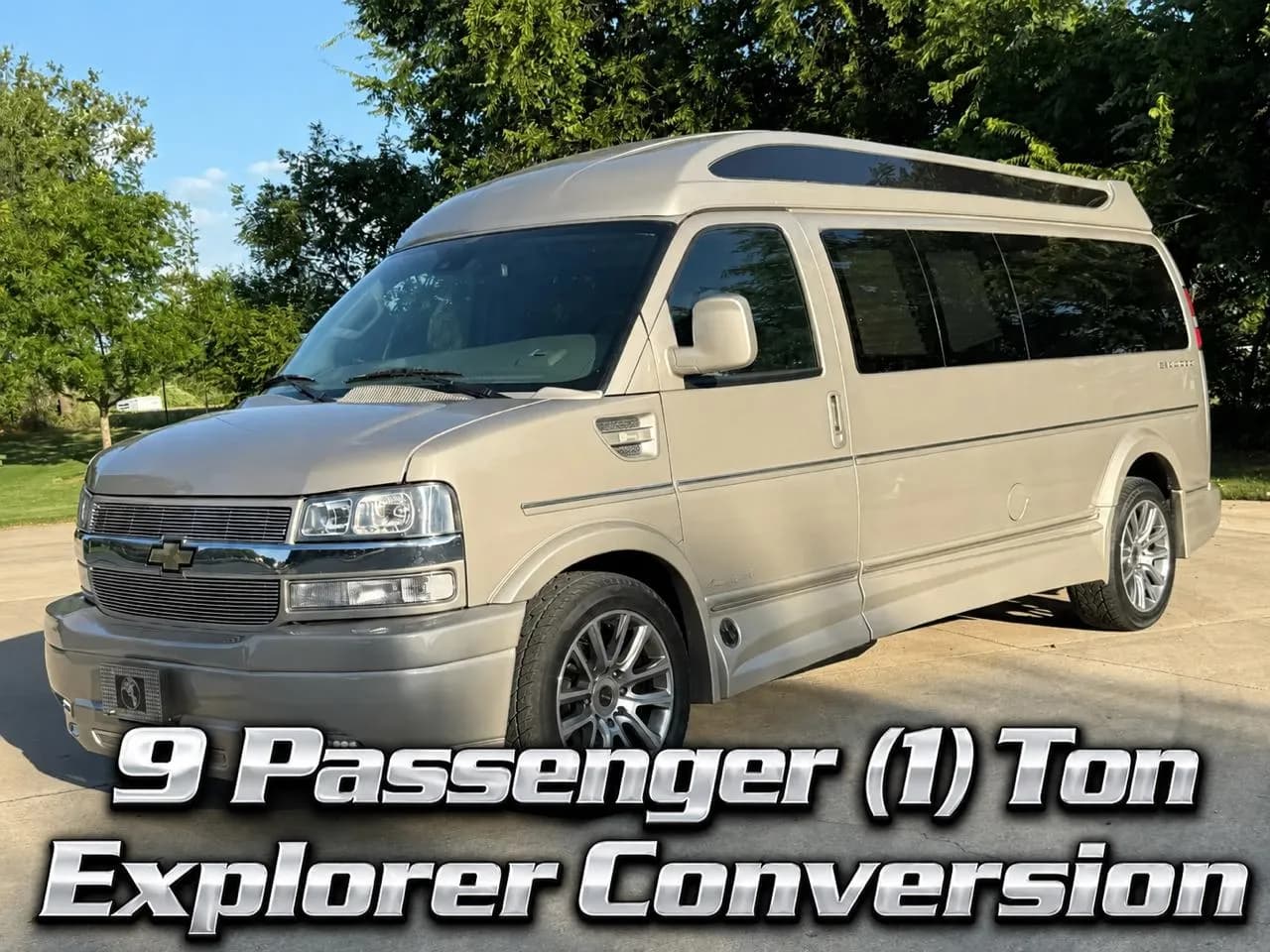 2021 Chevrolet Express 3500 9 Passenger Explorer Conversion Van - Pickup