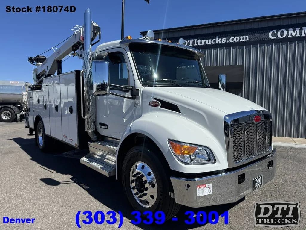 2027 Peterbilt 537 Mechanics Truck 12K Crane 29' Reach! - Crane