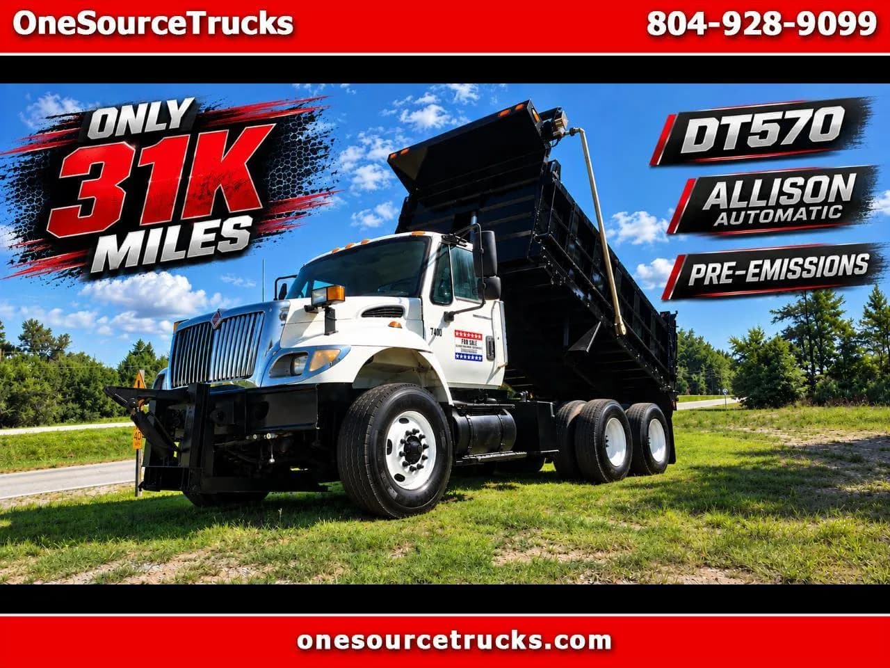2007 International 7400 Tandem Axle - Dump