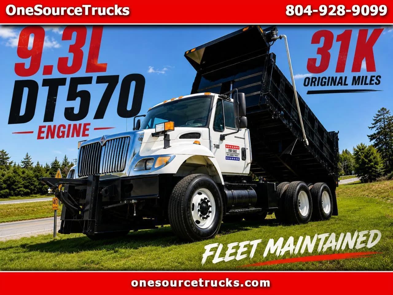 2007 International 7400 Tandem Axle - Dump