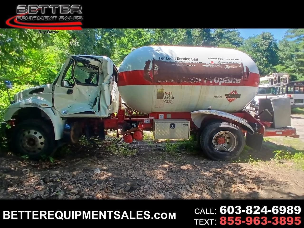 2018 International 4300 Propane Truck wrecked