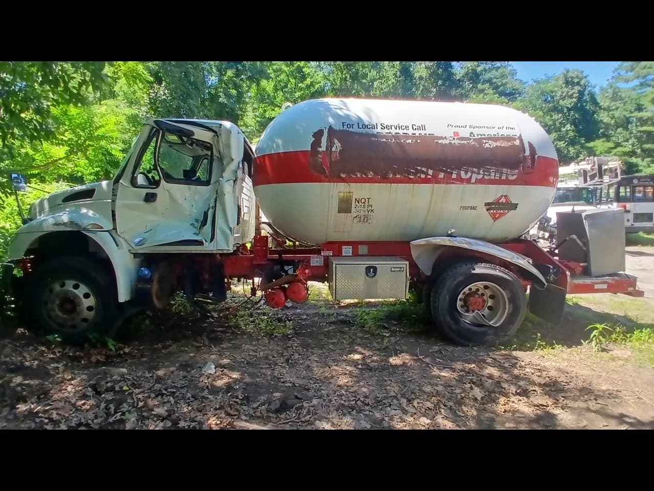 2018 International 4300 Propane Truck wrecked