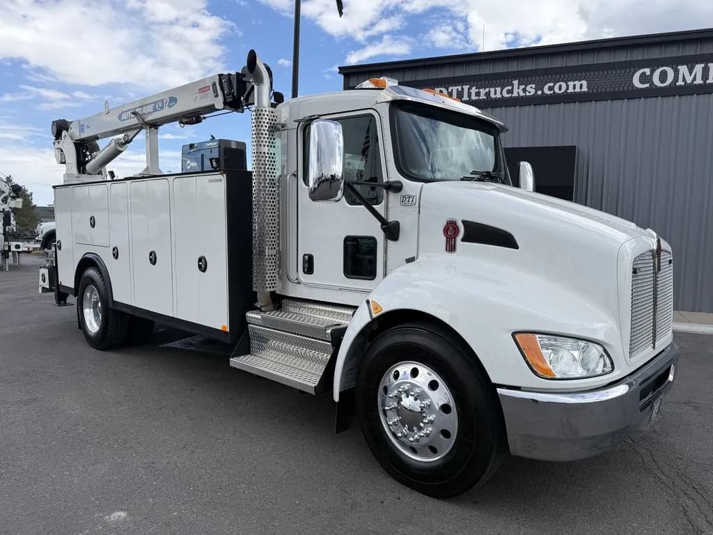 2021 Kenworth T370 Mechanics Truck Autocrane 14' Body 12,000 LB Crane - Crane