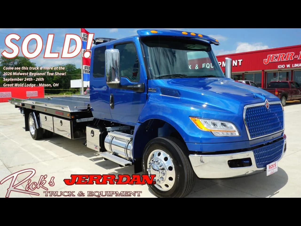 2027 International MV607 Ext Cab Jerrdan 22' Steel Carrier w/ SRS - Tow