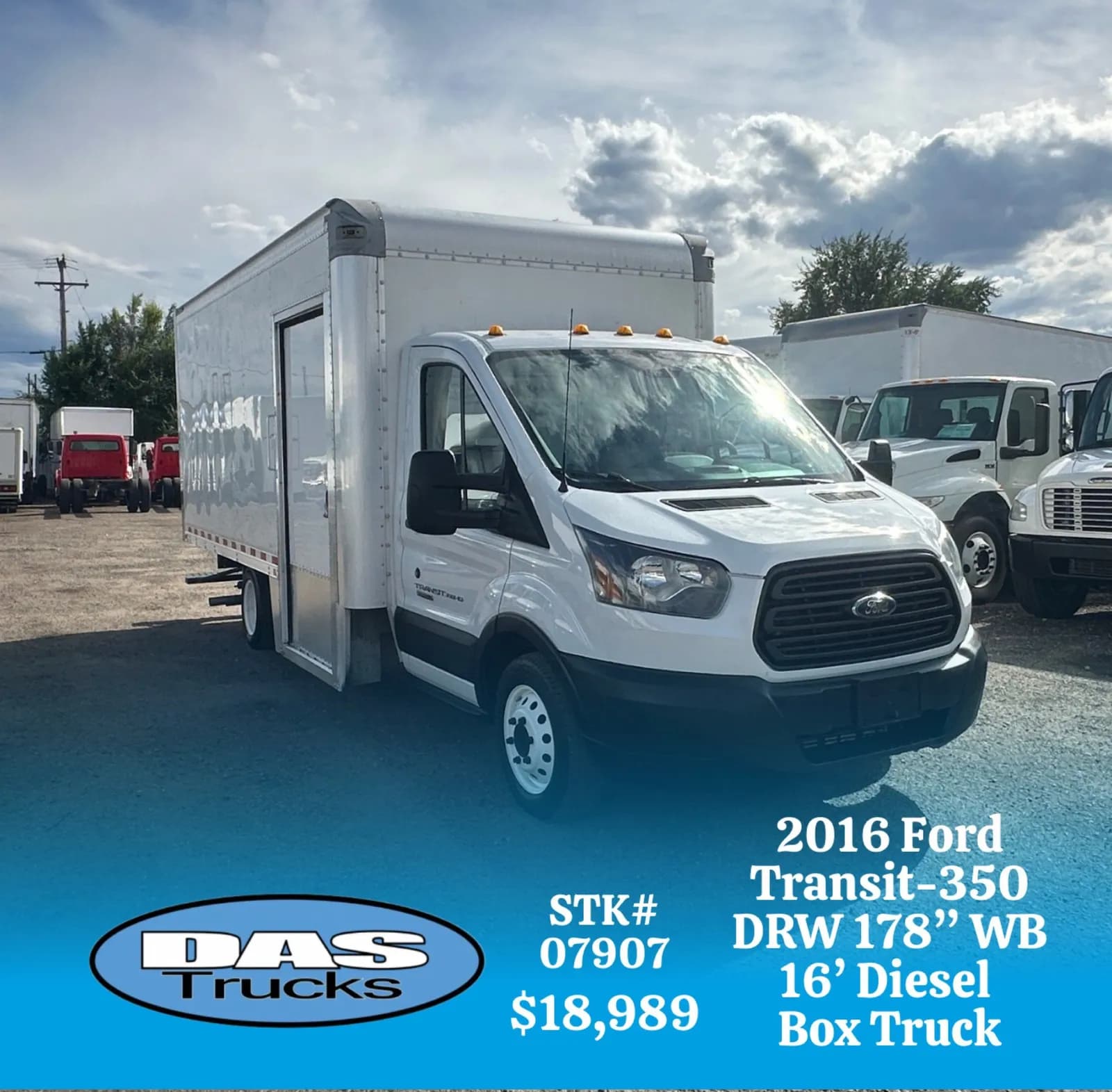 2016 Ford Transit-350 16' - Box