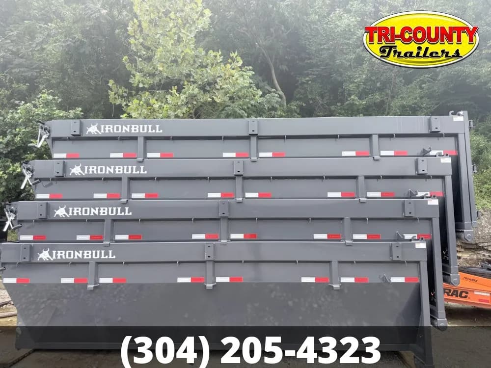 2027 Iron BULL 83'' x 16' Roll Off Stackable Bin - Garbage