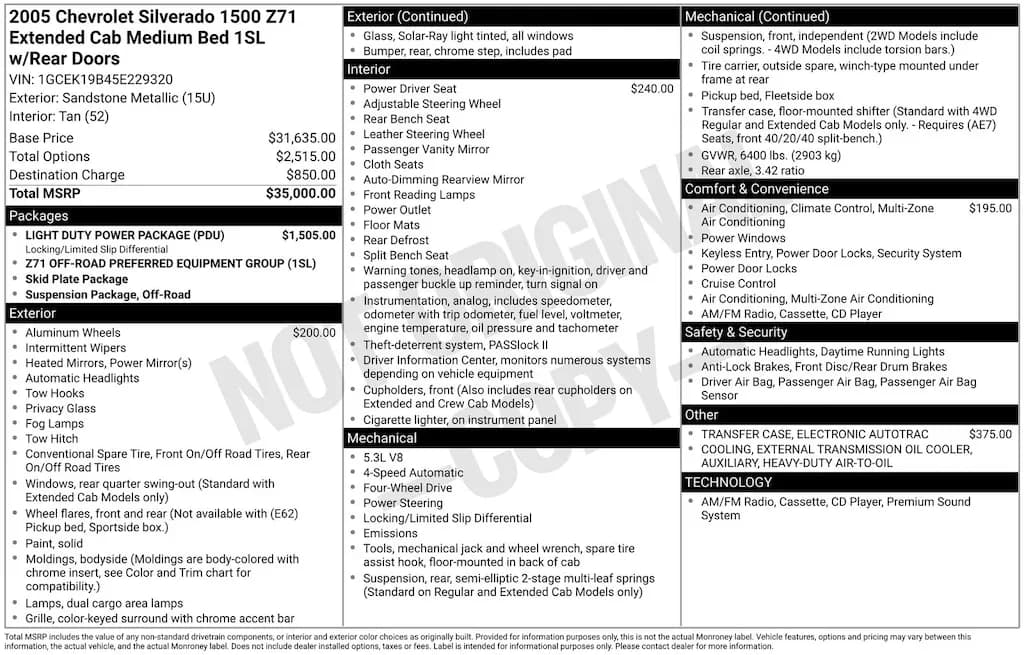 2005 Chevrolet Silverado 1500 - Pickup