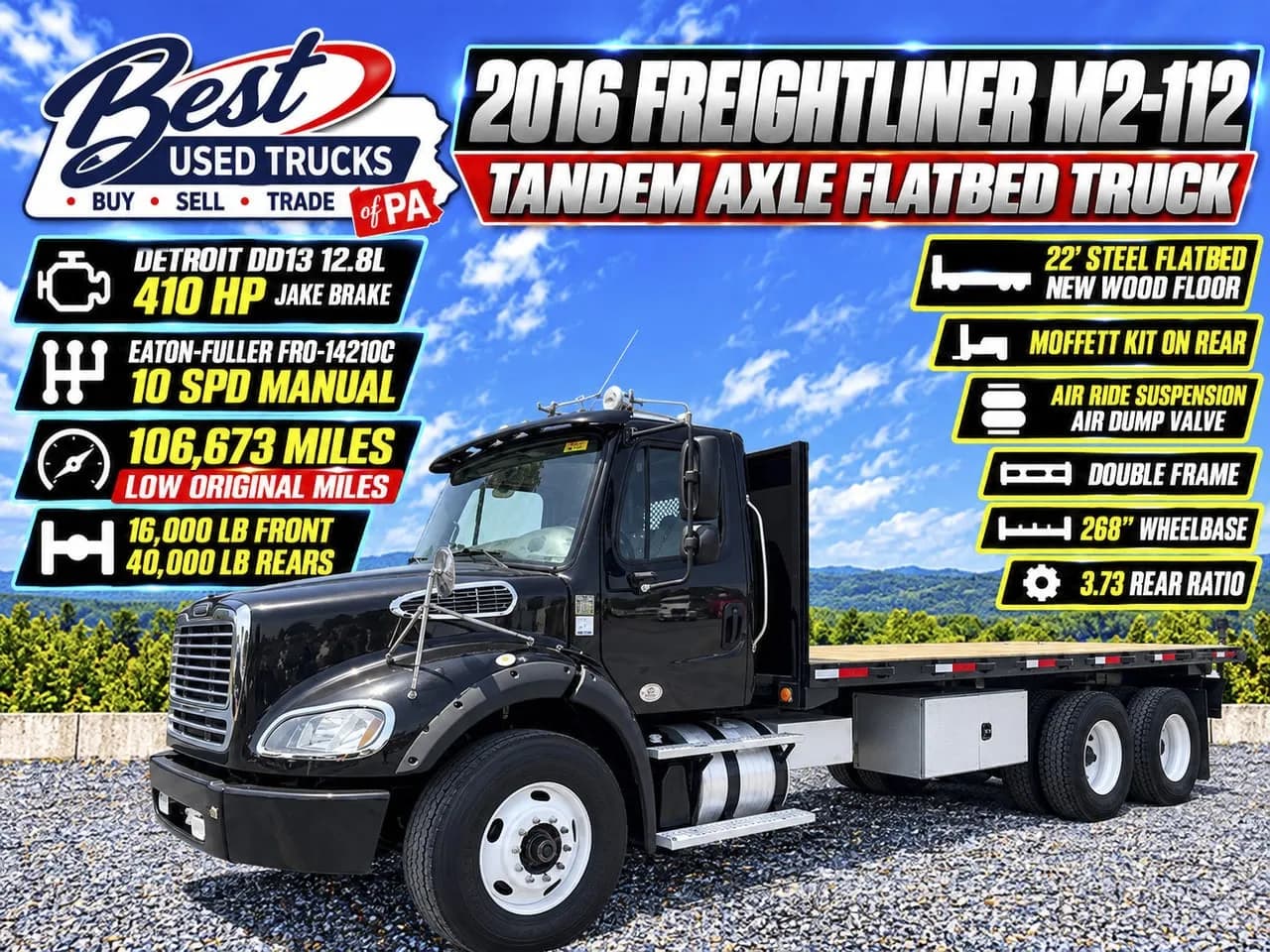 2016 Freightliner M2-112 - Flatbed