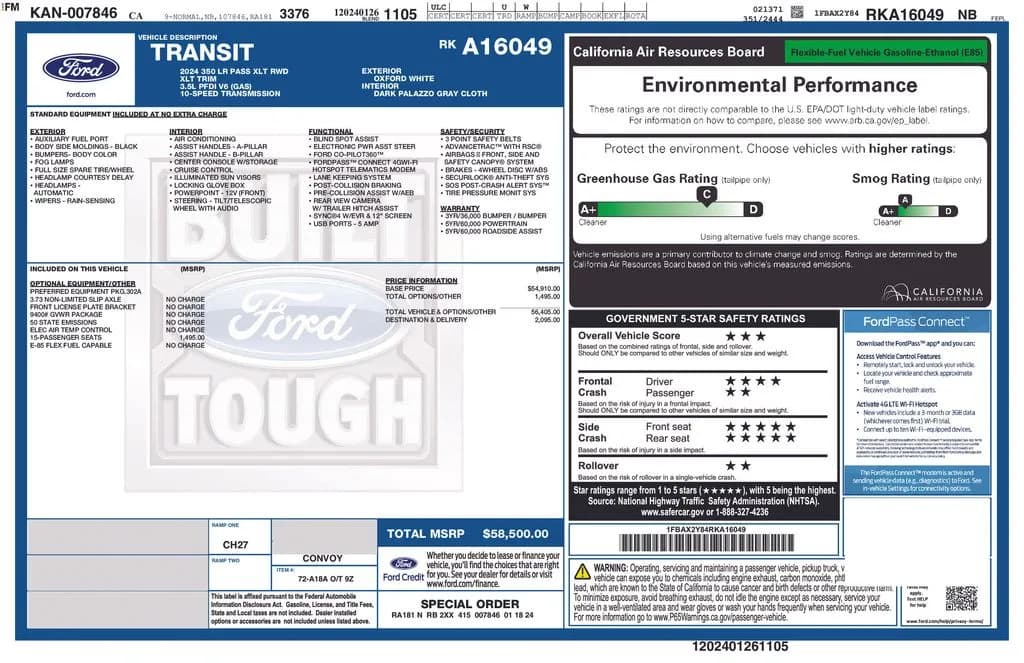 2024 Ford Transit-350 Passenger - Vans