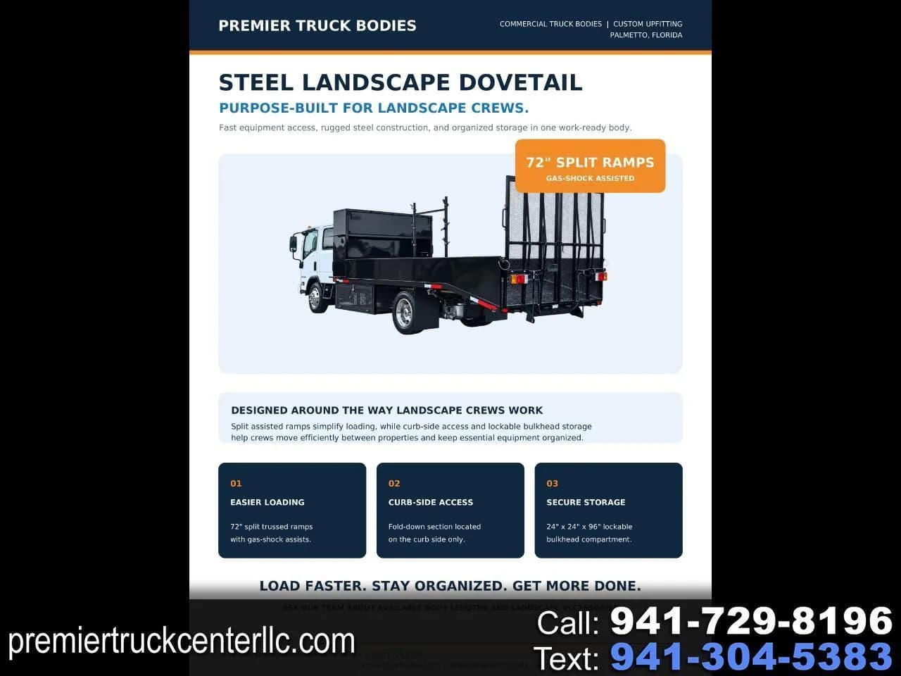 2026 Premier Truck Bodies Steel Landscape Dovetail 14' + 4'