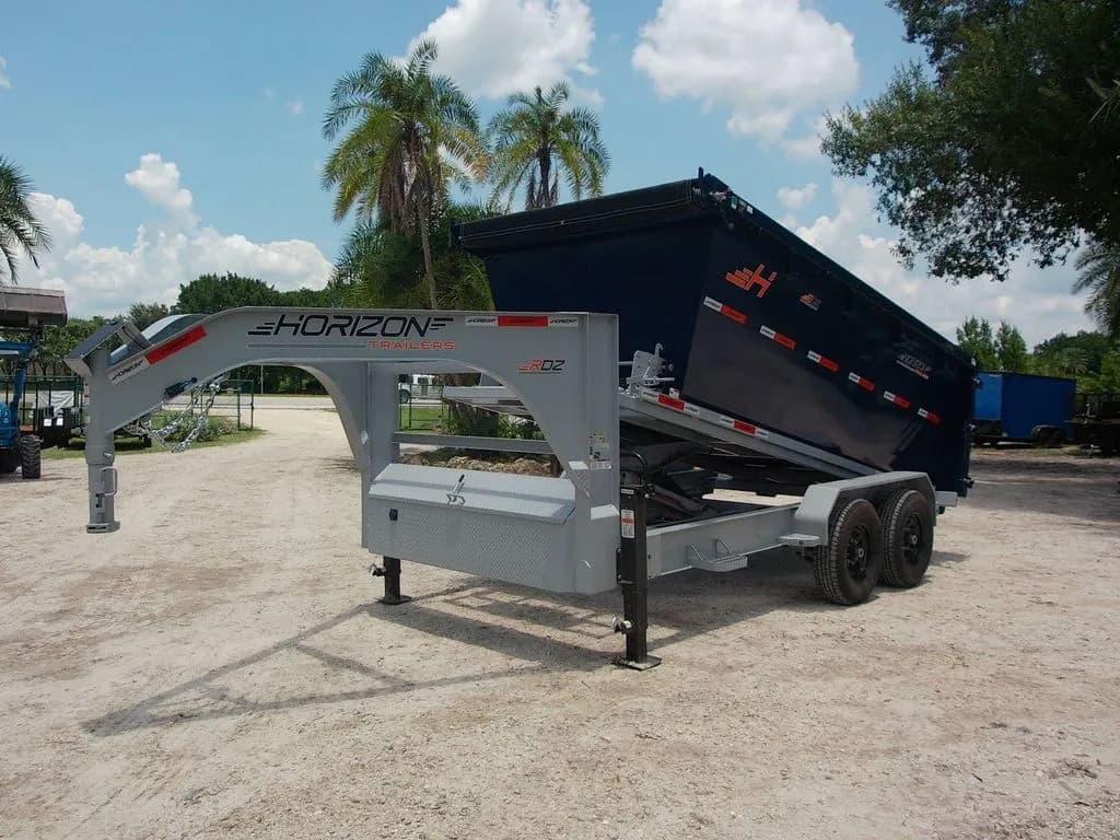 2026 Horizon 7 x 14 con acoplamiento de cuello de cisne capacidad de carga de 14k - Garbage