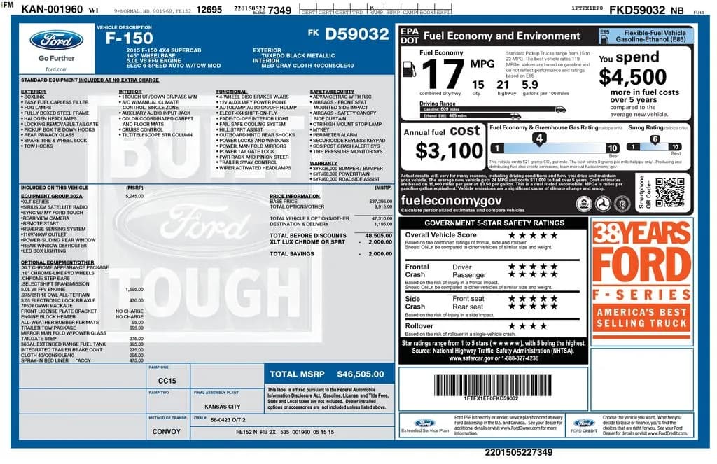2015 Ford F-150 - Pickup