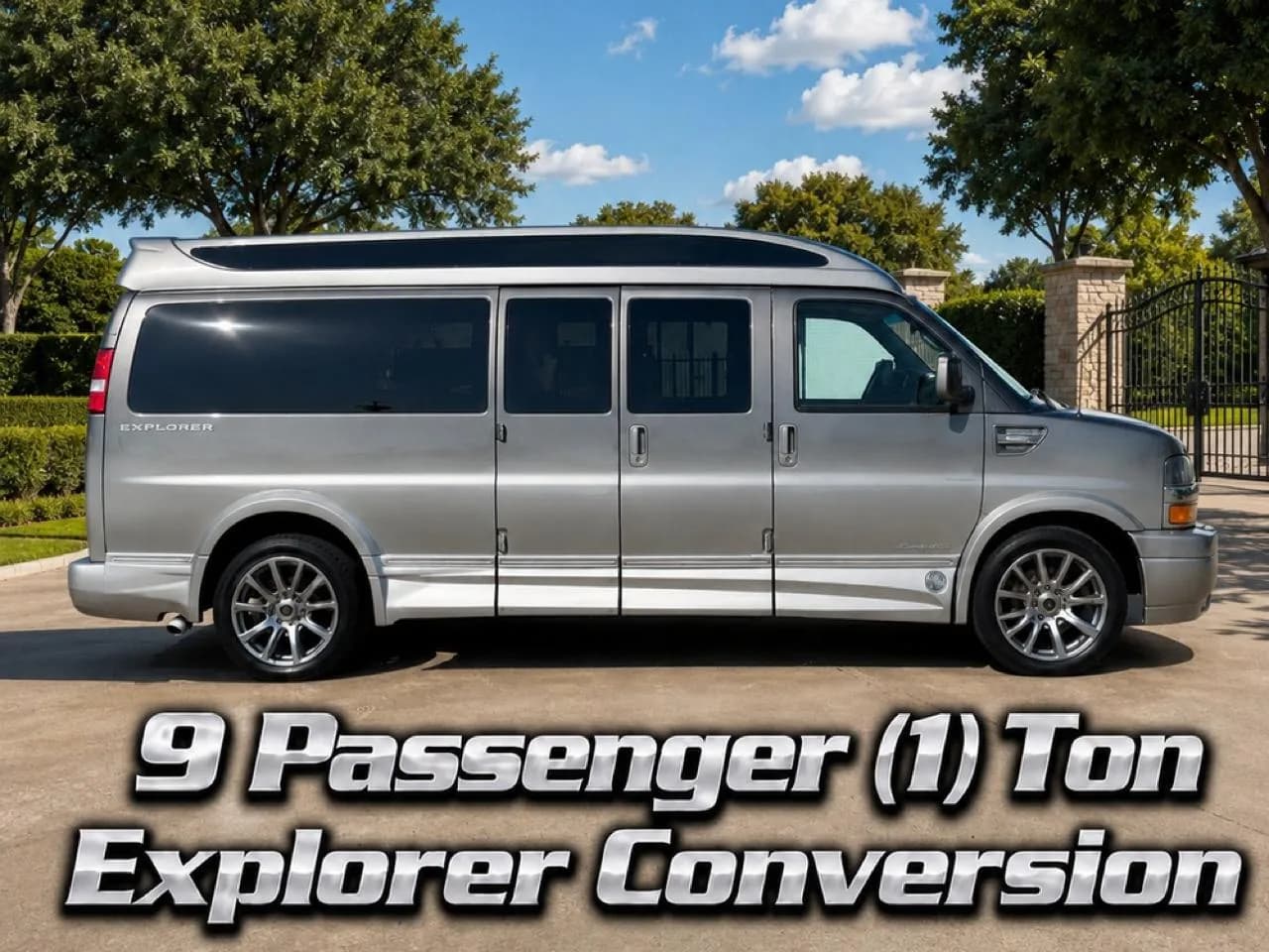2021 Chevrolet Express 3500 1 Ton 9 Passenger Explorer Conversion Van - Pickup