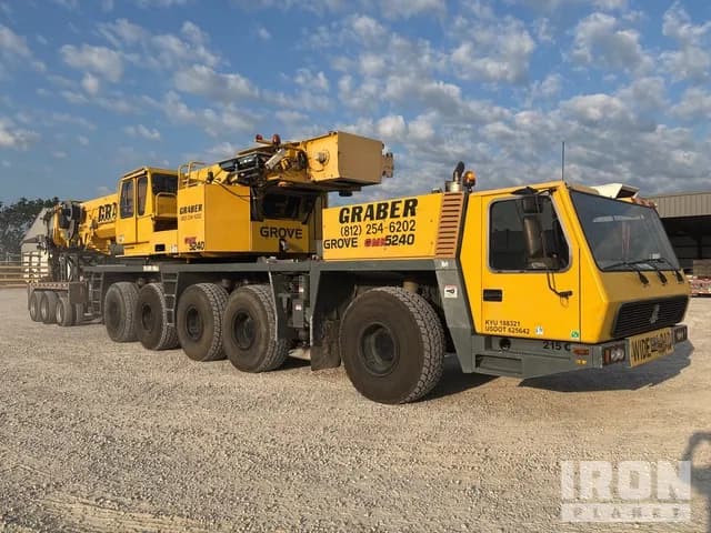 2001 Grove GMK5240 240 ton 10x8x10 All Terrain Crane - Crane