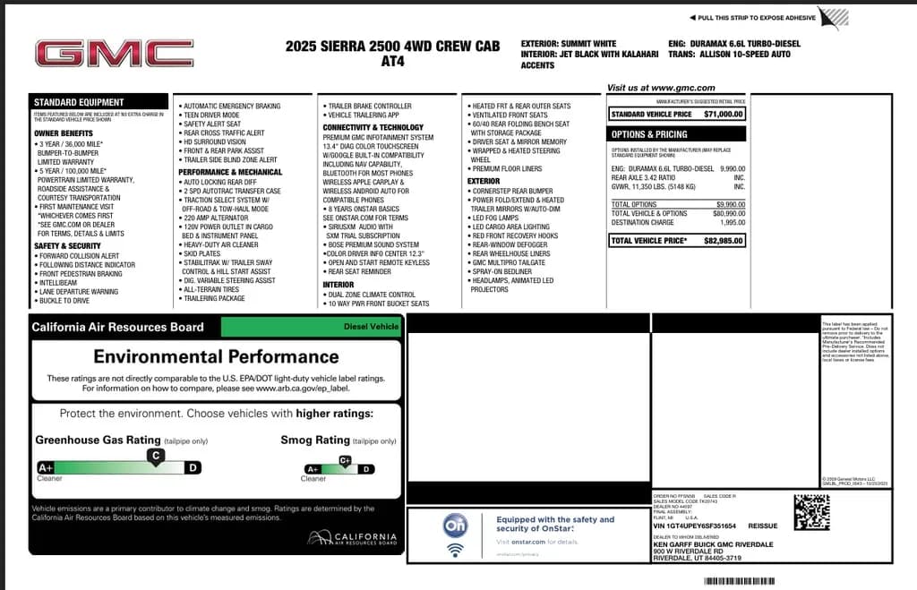 2025 GMC Sierra 2500HD