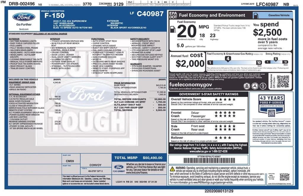 2020 Ford F-150 - Pickup