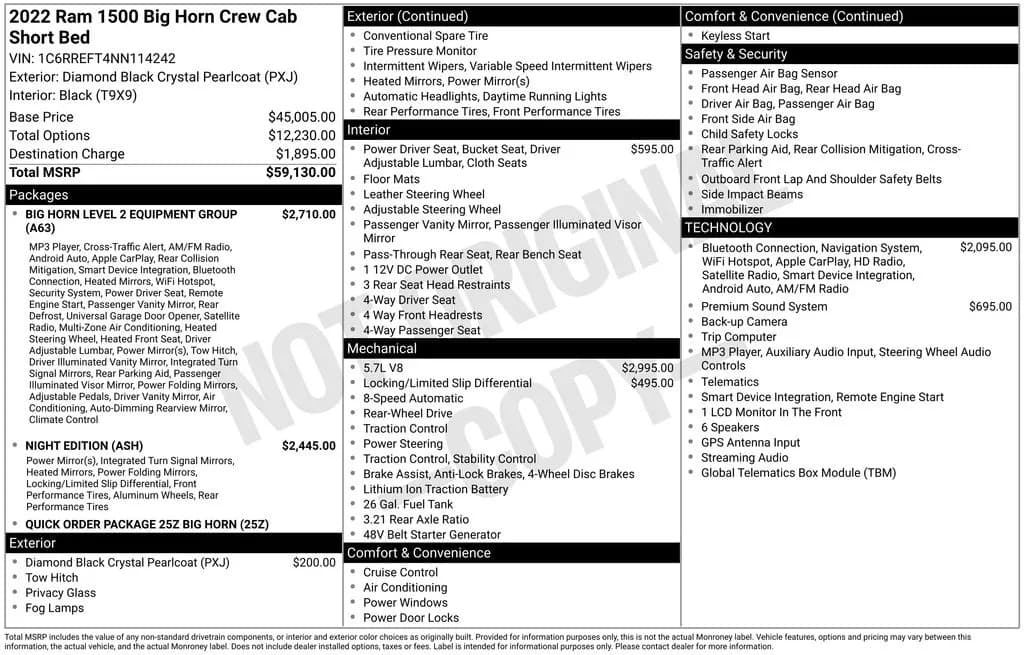 2022 Ram 1500 - Pickup