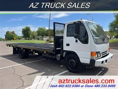 2000 Isuzu NQR 20' Flat Bed Delivery Truck - Flatbed