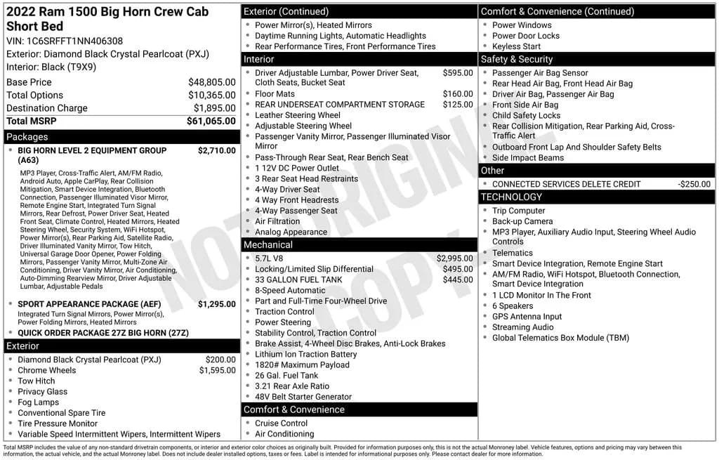 2022 Ram 1500 - Pickup