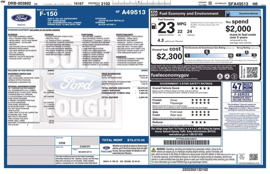 2025 Ford F-150