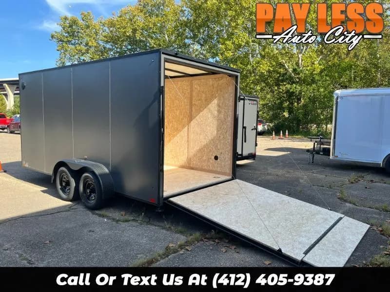 2027 Discovery 7x16 12'' Extra Height Ramp BlackOut