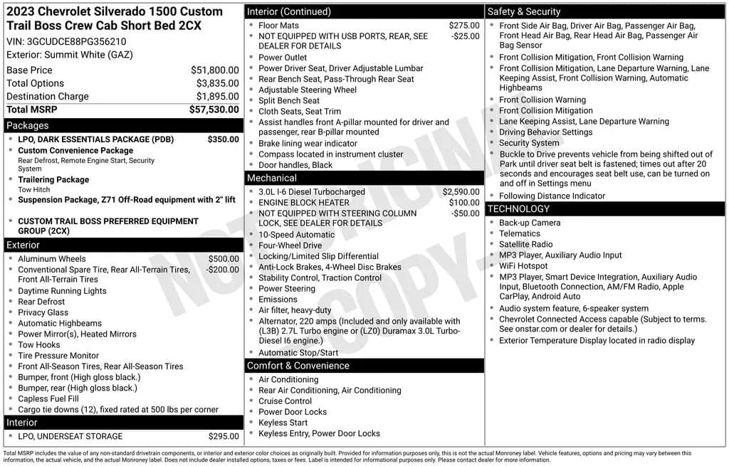 2023 Chevrolet Silverado 1500 - Pickup