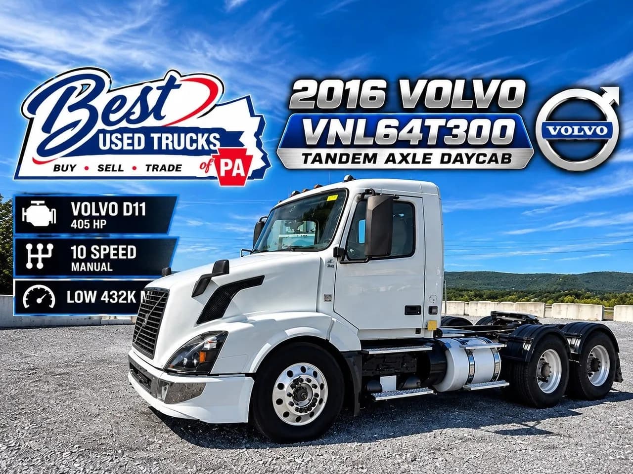 2016 Volvo VNL64T300 - Day Cab