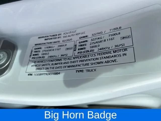 2020 Ram 1500 - Pickup