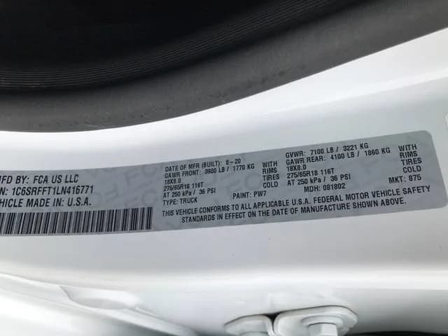 2020 Ram 1500 - Pickup