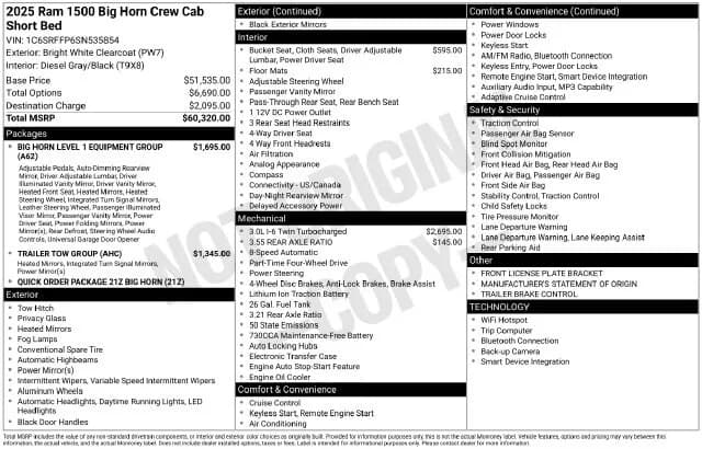 2025 Ram 1500 - Pickup