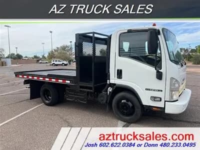 2011 Isuzu-Hd NPR 10'4" Flat Bed 16.5" Tunnel Storage - Flatbed