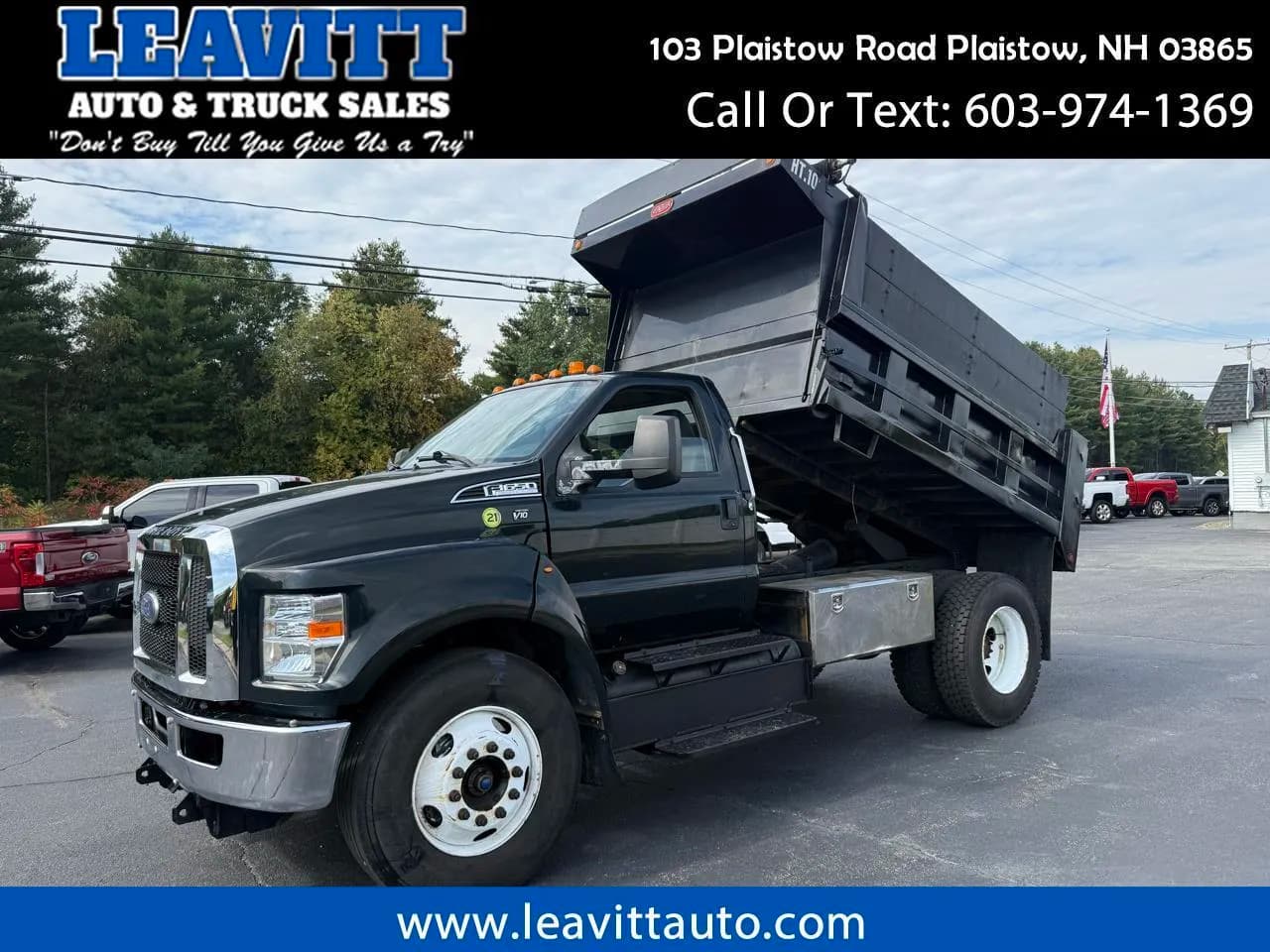 2019 Ford F-650 6.8L V10 GAS 10' - Dump