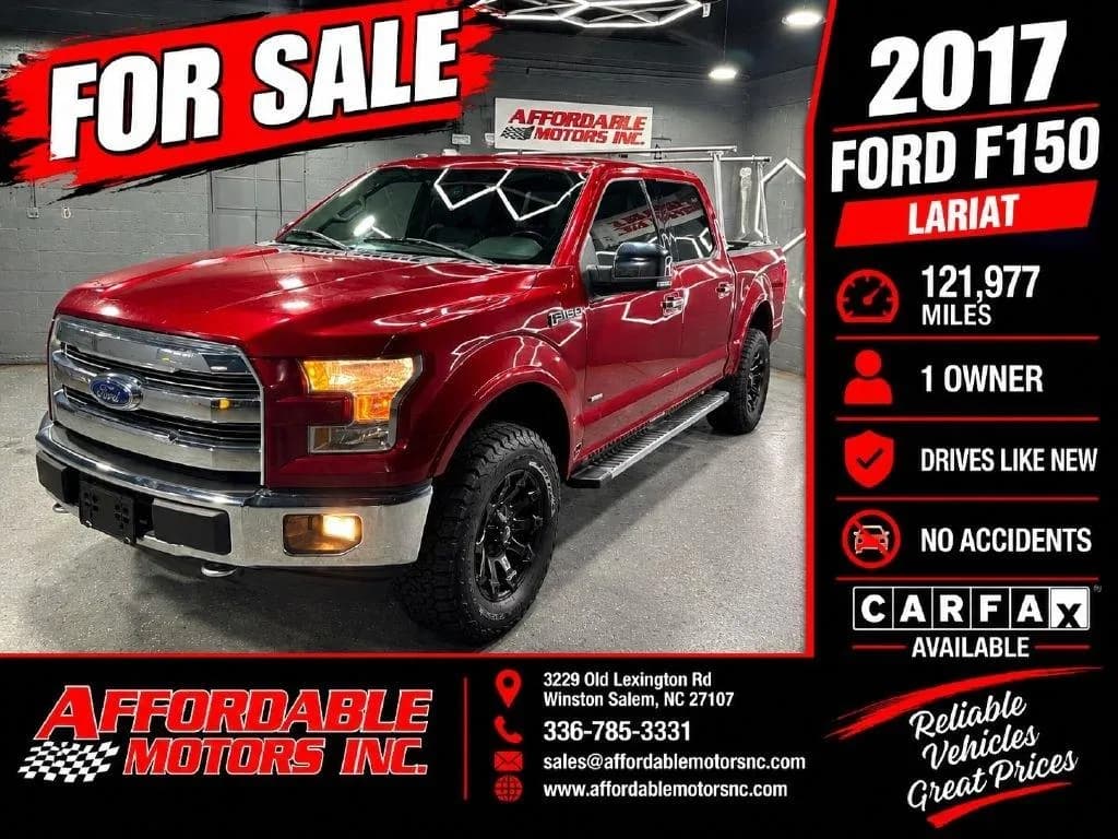 2017 Ford F-150 Lariat SuperCrew 6.5-ft Bed - Pickup
