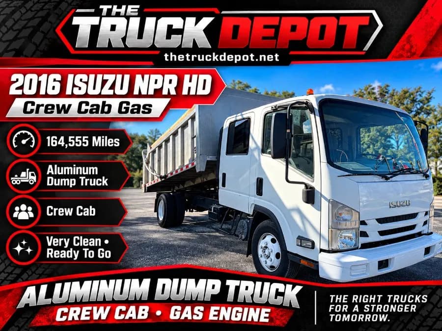 2016 Isuzu NPR GAS CREW - Dump