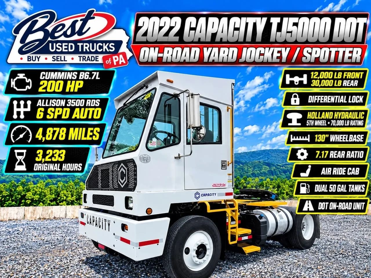 2022 Capacity TJ5000 DOT