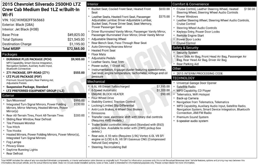 2015 Chevrolet Silverado 2500HD - Pickup