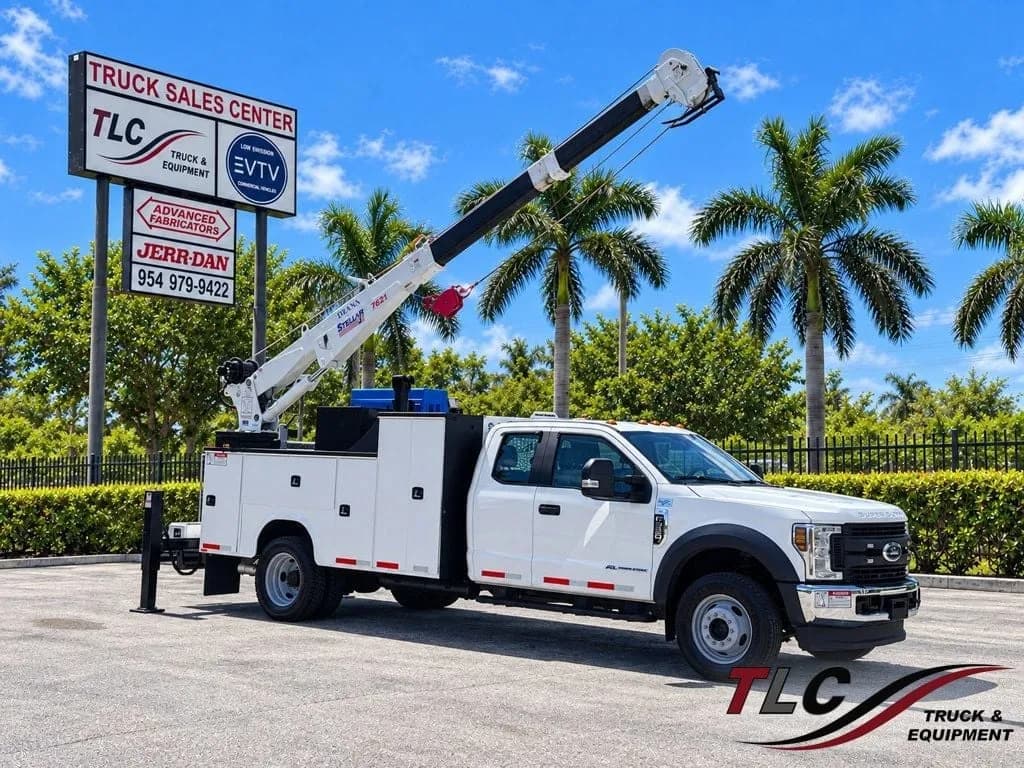 2019 Ford F550 Extended Cab 4×4 w/ Mechanics Truck 21′ Crane Body Welder Compressor - Crane