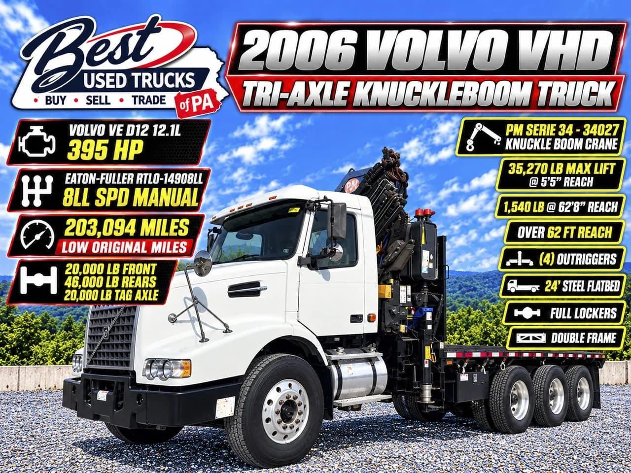 2006 Volvo VHD - Crane